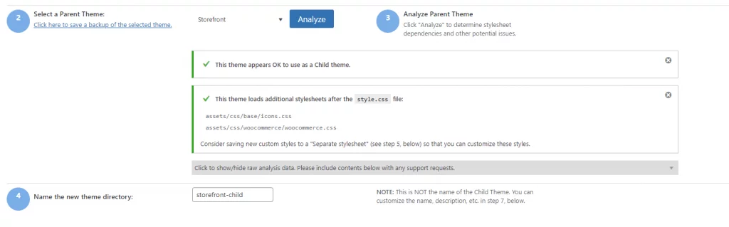 crearea temei copil în WordPress cu ajutorul pluginului