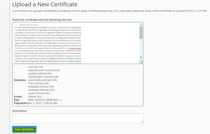 Certificat SSL