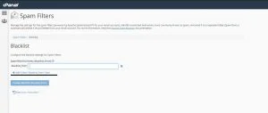 Spam Blacklist from